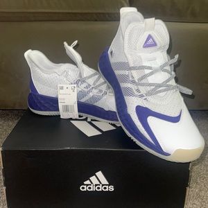 Adidas Pro Boost Low Basketball Shoes - purple